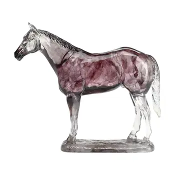 Фигурка лошади Скульптура лошади из смолы Статуя лошади для книжной полки