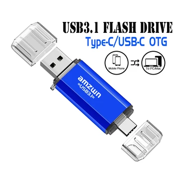Флэш-накопители USB 3.1 Адаптер USB-C флеш-накопитель 32 ГБ 64 ГБ 128 ГБ 256 ГБ USB3.1 Type-C высокоскоростной Водонепроницаемый
