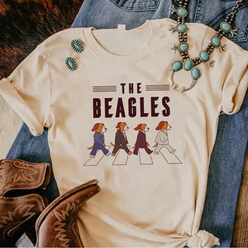 Футболка Beagle женская дизайнерская графическая уличная футболка женская графическая одежда