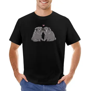 Футболка Black Pug Kisses, забавные футболки, топы, футболки оверсайз, мужские футболки с графическим рисунком в стиле хип-хоп