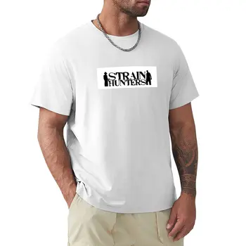 Футболка Strain Hunters, пустые футболки, одежда kawaii, милая одежда, футболки для мужчин, хлопок