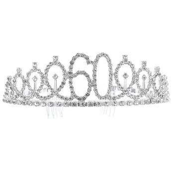 Хрустальная тиара, Бриллиантовая повязка на голову, Королевская корона, Аксессуары для волос принцессы на День рождения Для девочек
