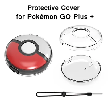 Хрустальный Защитный чехол для Pokémon GO Plus + ПК Прозрачный Жесткий Корпус с Ремешком на Запястье для Pokémon GO Plus + Аксессуары