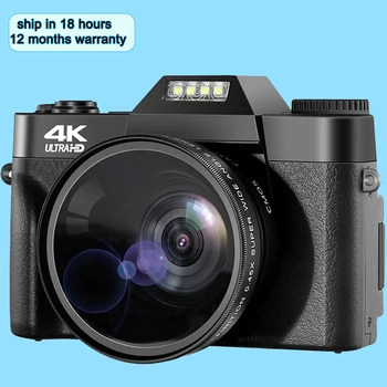 Цифровая камера 48-Мегапиксельная 4K-камера для видеоблогинга на YouTube с автофокусом 60 кадров в секунду, видеокамера с 16-кратным зумом, Новая камера для записи