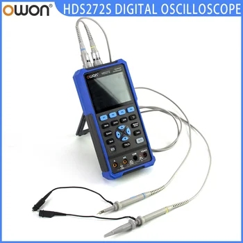 Цифровой осциллограф OWON HDS272 HDS272S, Ручной Осциллограф 3 В 1, 3-канальный С полосой пропускания 1 МГц, Мультиметрический генератор сигналов
