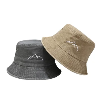 Широкополые шляпы с потрепанным козырьком и вышивкой, солнечная рыбацкая шляпа в стиле ретро Для мужчин и женщин, Спортивная кепка для альпинизма и рыбалки